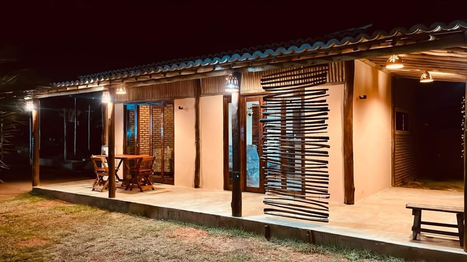 Property building, Patio, Night