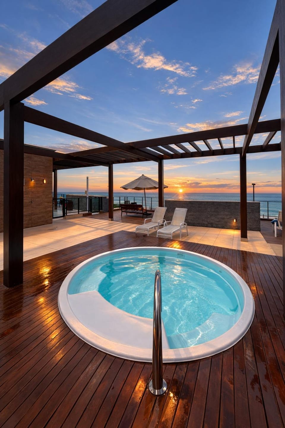 Hot Tub, Pool view, Sea view