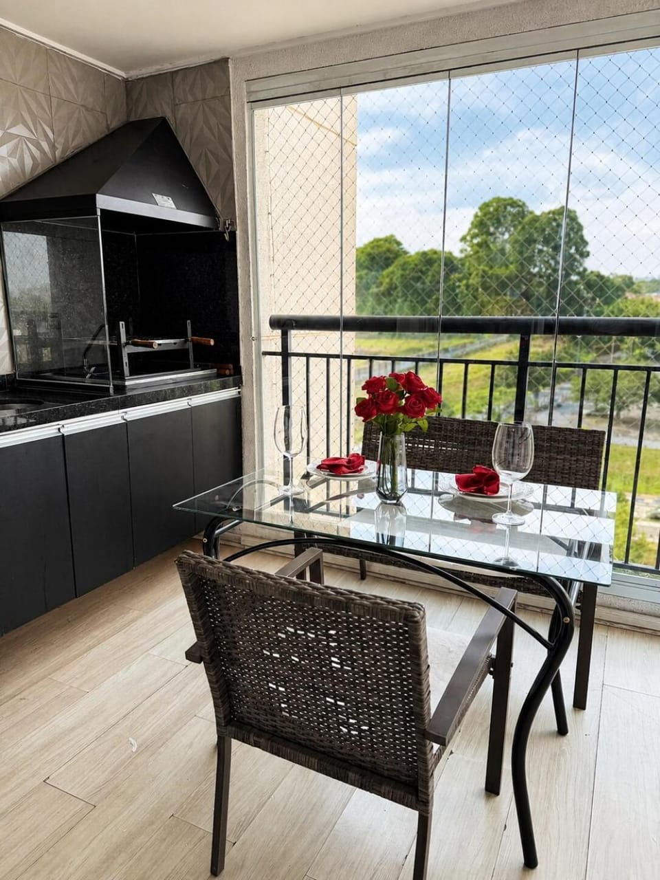 Day, Natural landscape, BBQ facilities, View (from property/room), Balcony/Terrace, Kitchen or kitchenette, Seating area, Dining area