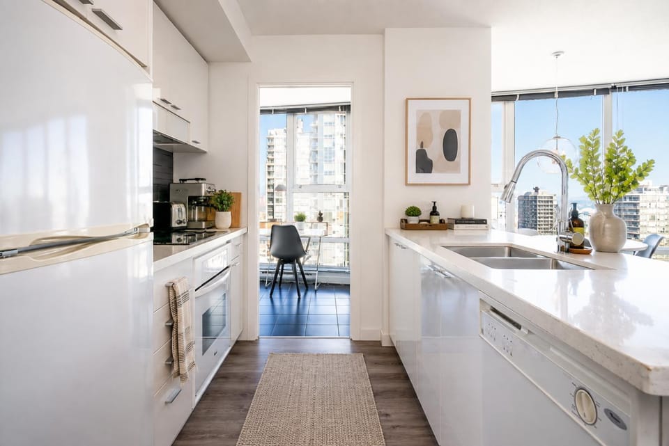 Central 2 Bedroom Suite Steps to BC Place and Dining Apartment in Vancouver