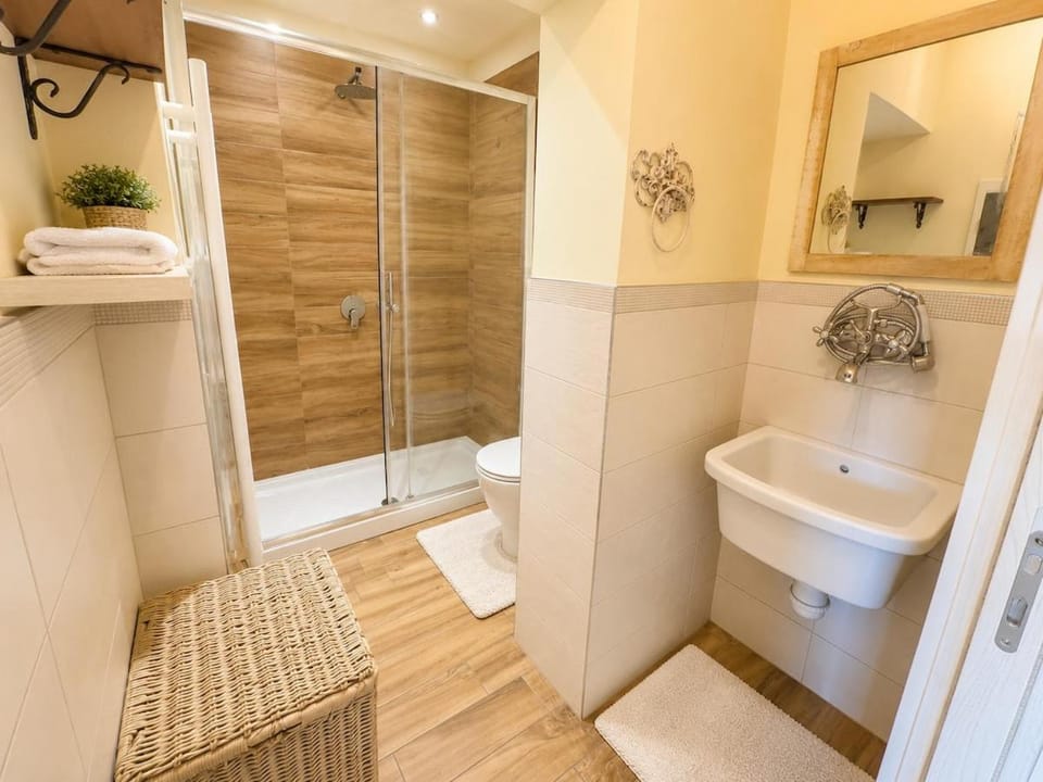 Shower, Toilet, towels