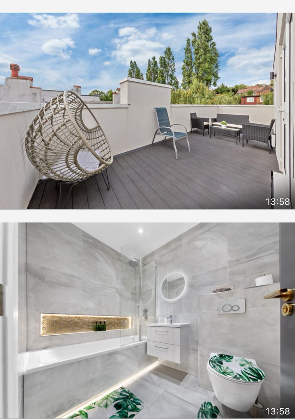 Luxury 2-Bed 2-Bath Penthouse with Large Private Terrace Sleeps 5Wembley walking distance to Wembley Stadium HA9 Apartment in Wembley