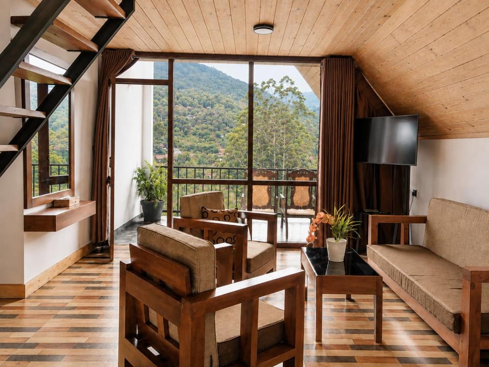 TV and multimedia, View (from property/room), Living room, Mountain view