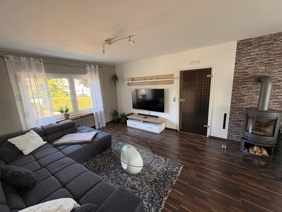 Living room, fireplace