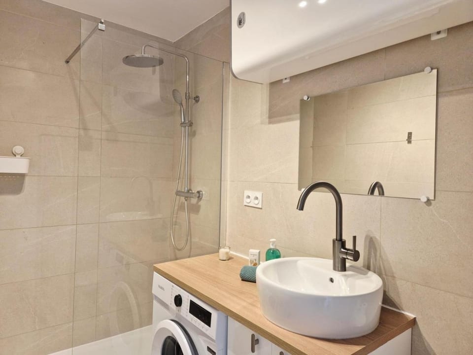 Toilet, Bathroom, hair dryier, washing machine