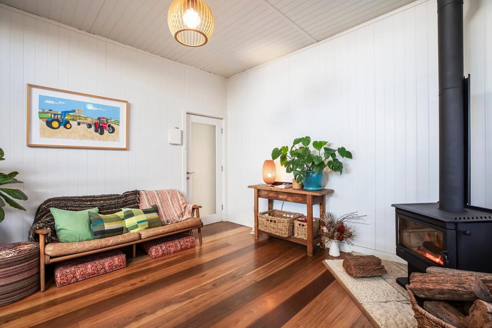 Living room, fireplace