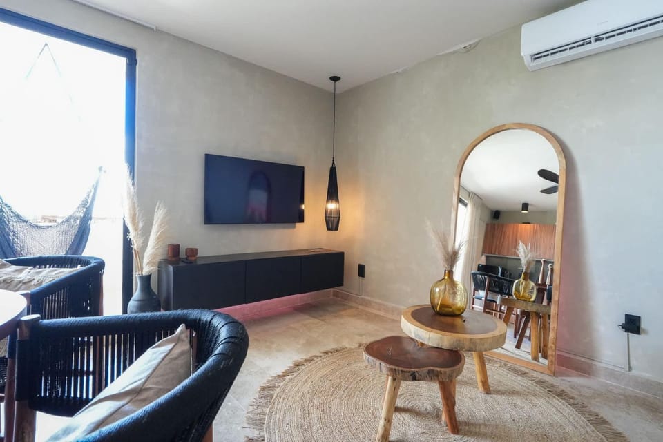 Modern 2BR Retreat in Parques Zama with Private Pool Apartment in State of Quintana Roo