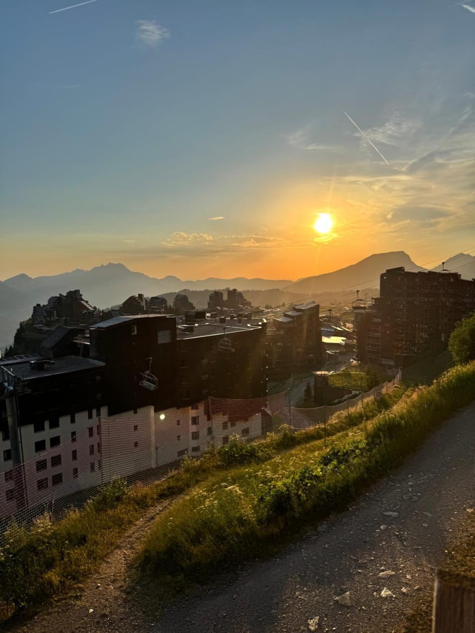 Natural landscape, Mountain view, Sunset