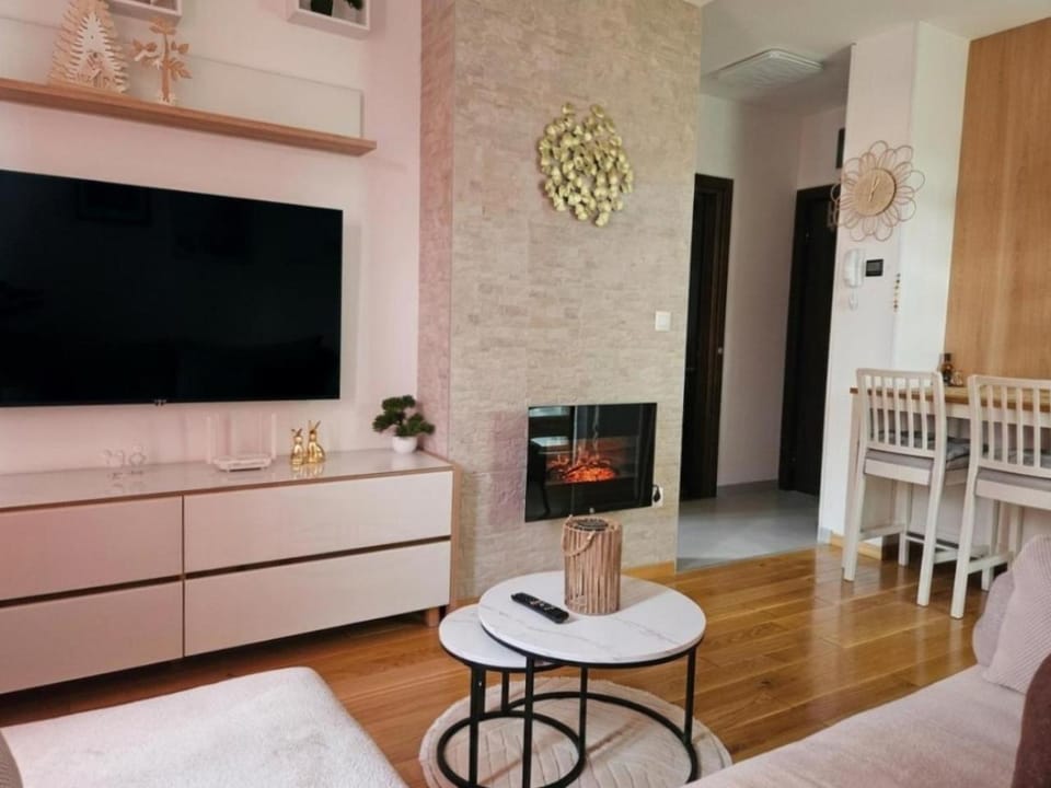 TV and multimedia, Living room, Seating area, Evening entertainment, fireplace
