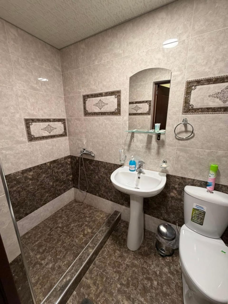 Shower, Toilet, towels