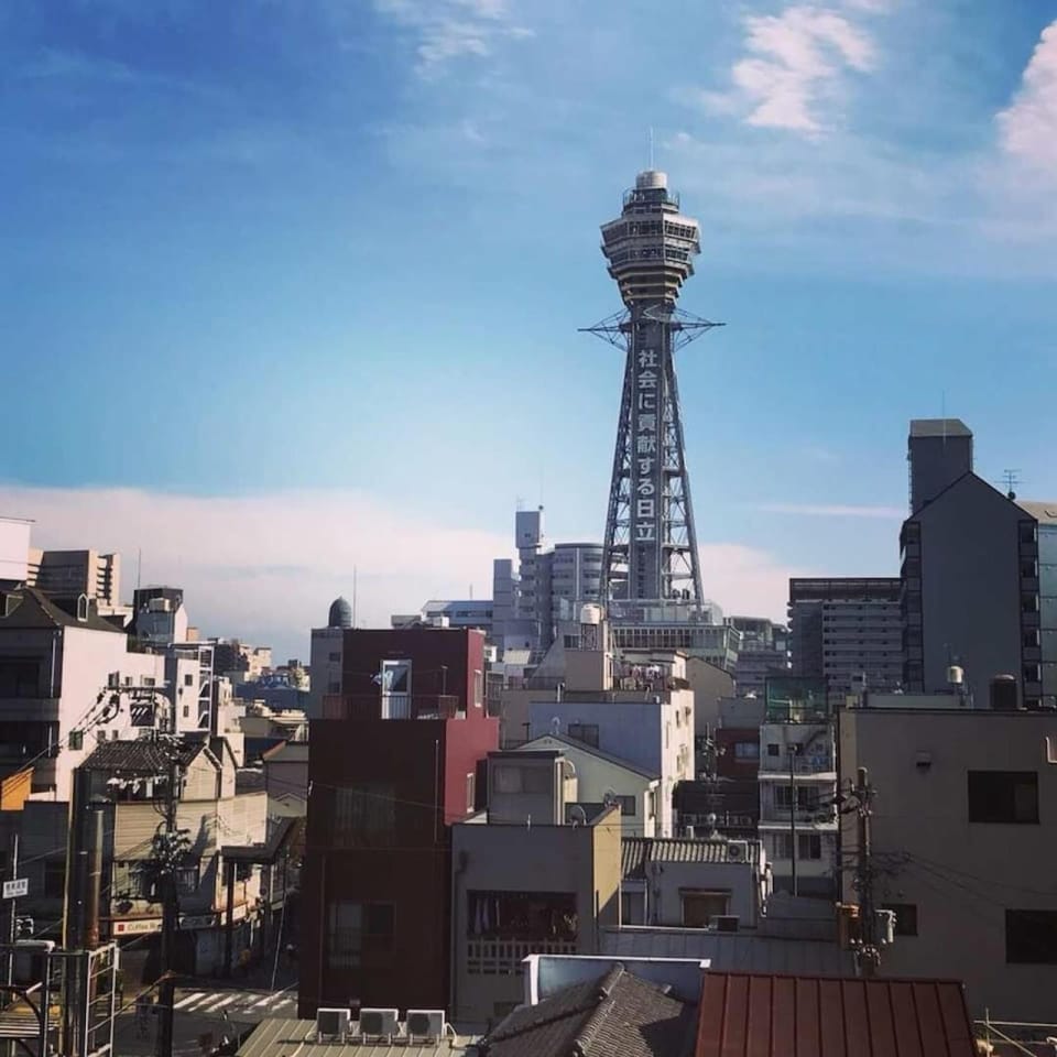 402 Orange Tsutenkaku 2min walk Ebisucho station 2min Kansai airport 50min Apartment hotel in Osaka
