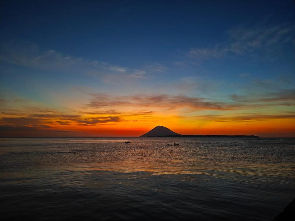 Nearby landmark, Natural landscape, Sea view, Sunset