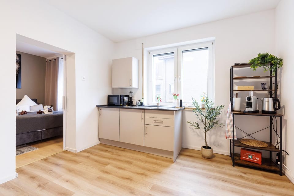 Coffee/tea facilities, Kitchen or kitchenette, stove