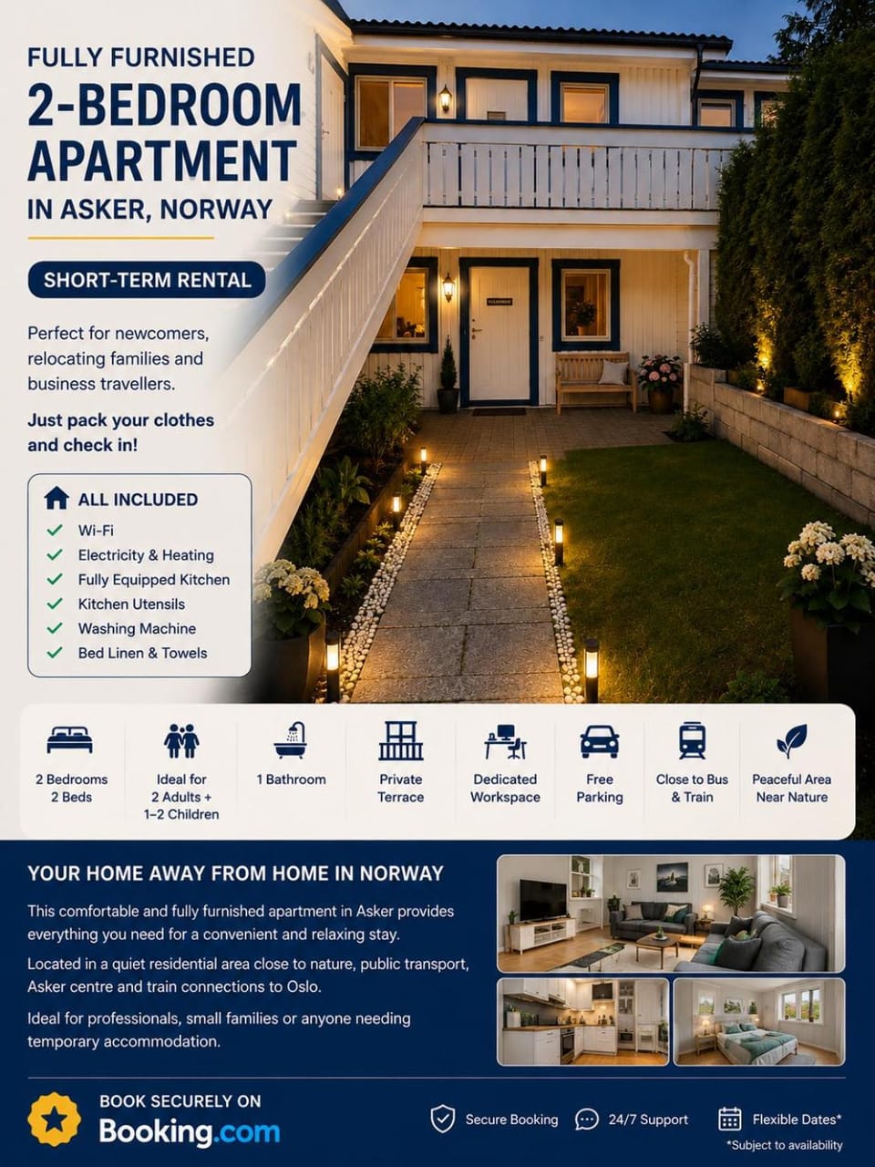 Property building, Text overlay