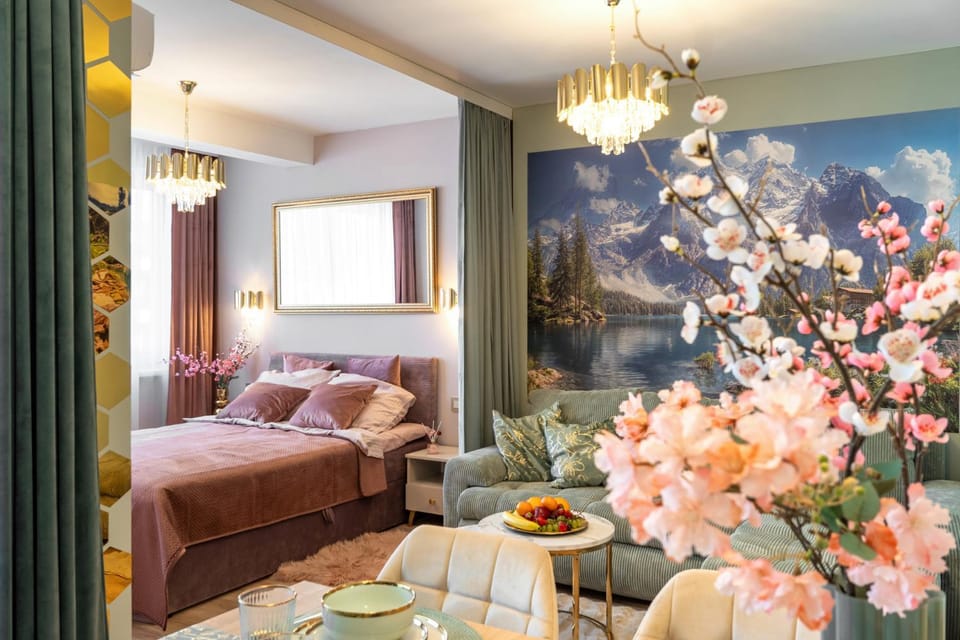 Bed, View (from property/room), Living room, Photo of the whole room, Bedroom
