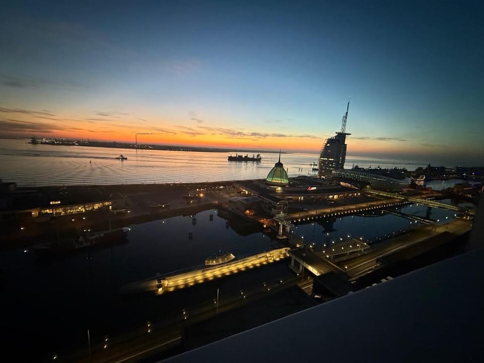 City view, Sea view, Sunset