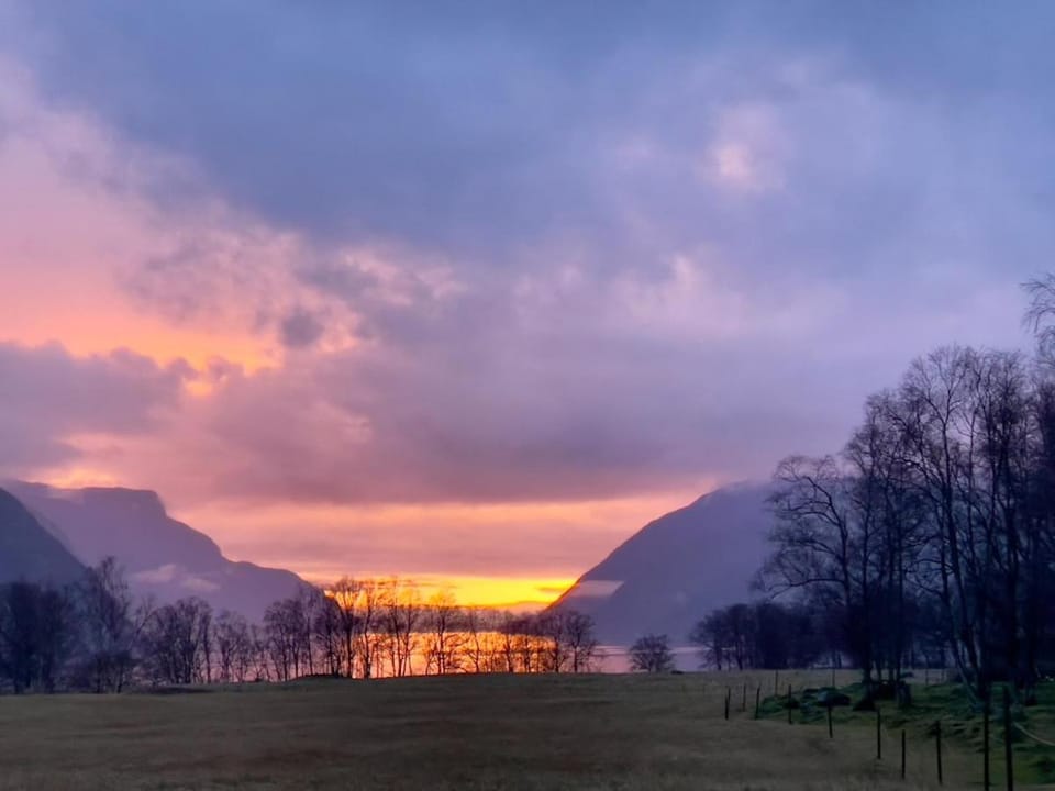 Mountain view, Sunset