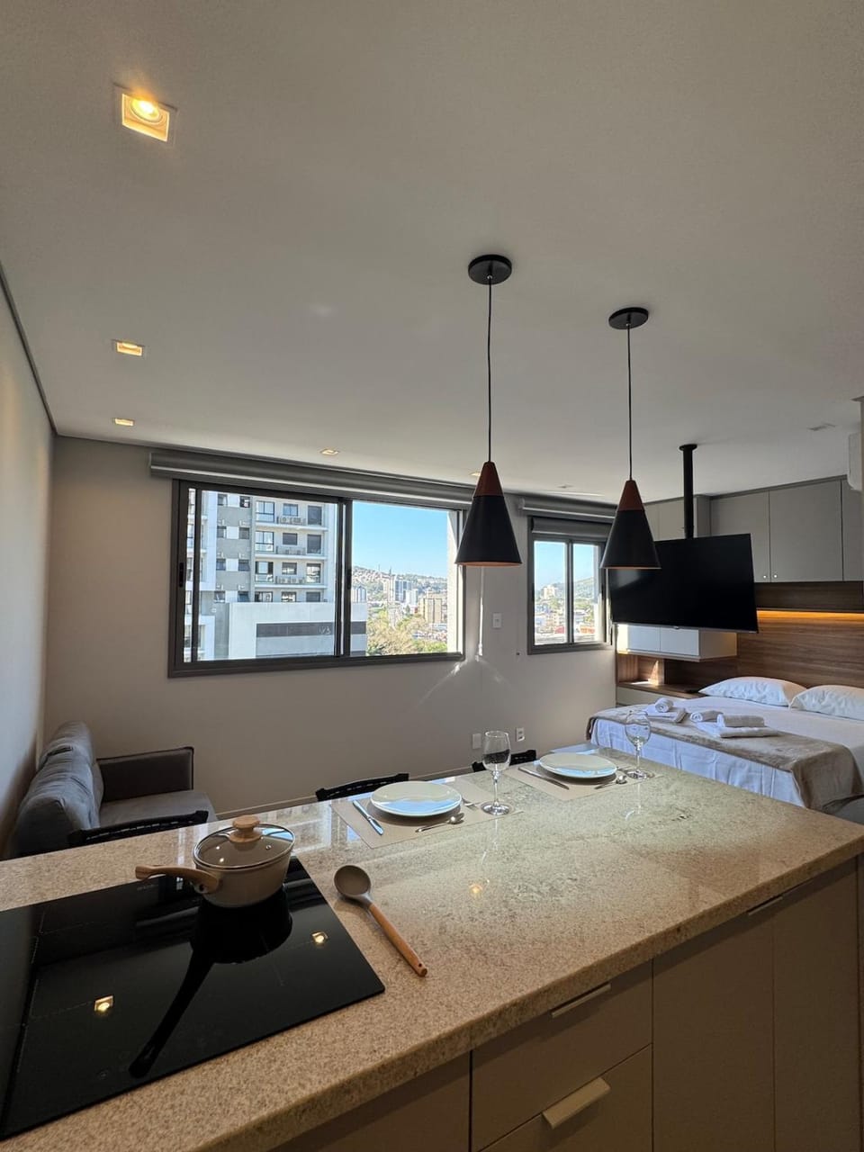 Studio moderno no coração do Central Parque Apartment in Porto Alegre
