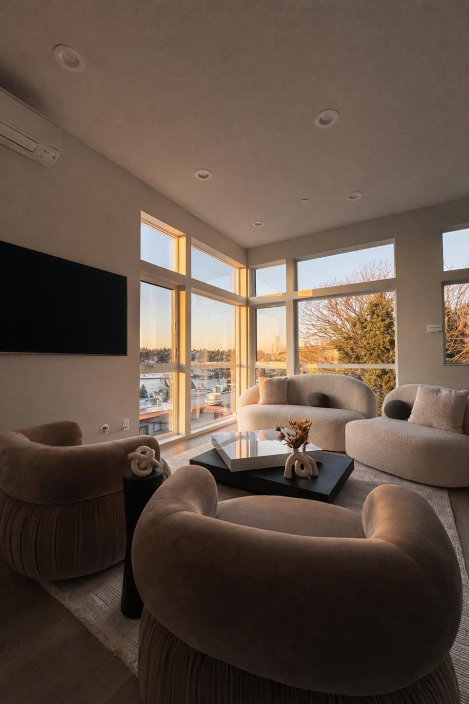 Living room, Lake view