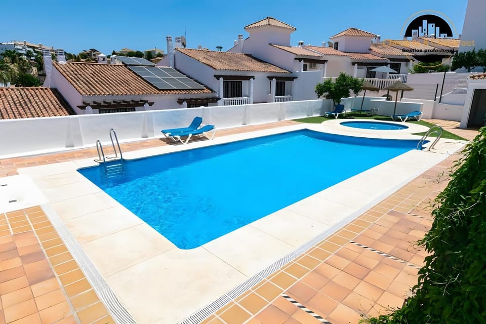 Property building, Living room, Swimming pool