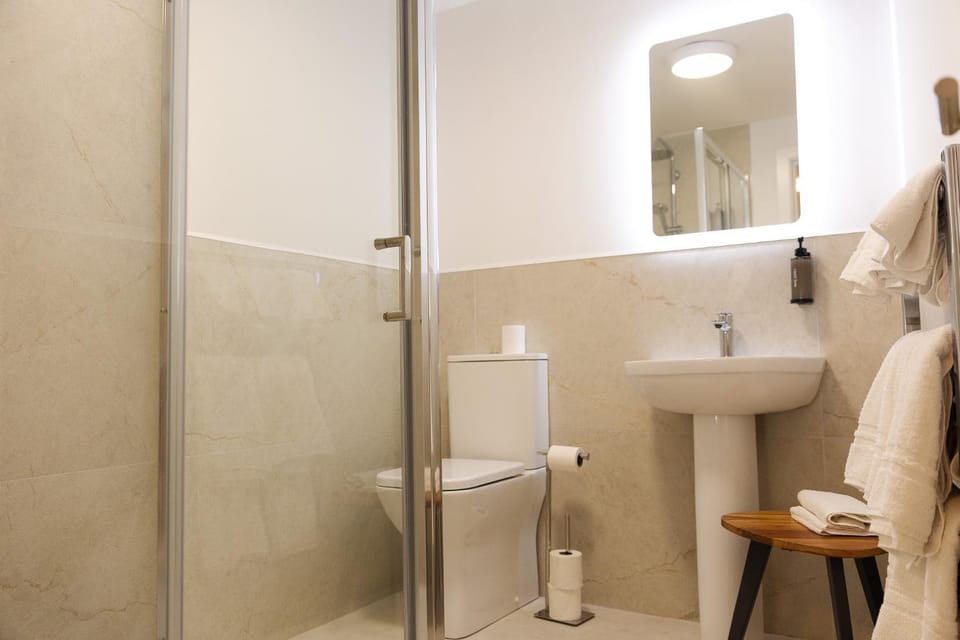 Shower, Toilet, Bathroom, towels
