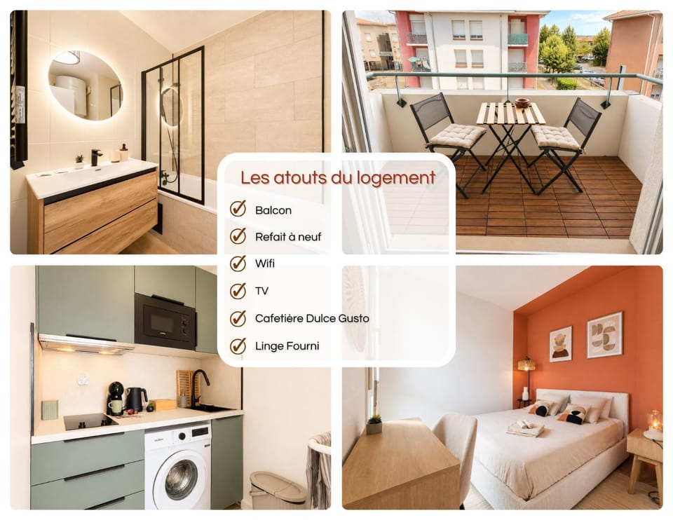 Shower, Bed, Day, Night, TV and multimedia, Coffee/tea facilities, Balcony/Terrace, Kitchen or kitchenette, Living room, Photo of the whole room, Seating area, Dining area, Bedroom, heating, internet, washing machine