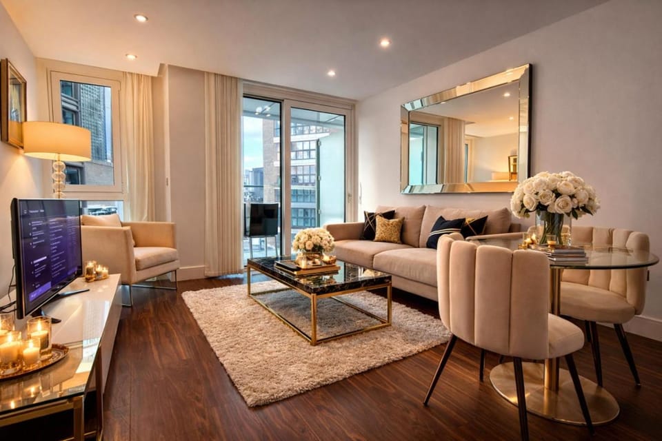 City View with Concierge & 1000MBPS Wifi , Rooftop & Balcony Apartment in London