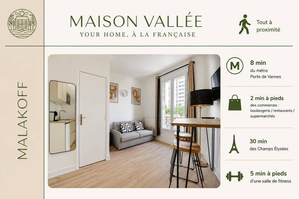 Maison Vallée, Your Home à la Française - Appart' aux portes de Paris Apartment in Montrouge