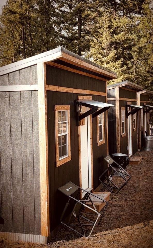 Relaxing Sleeper Cabins with Campfire Area Near Orofino, Idaho Cabin in Nez Perce
