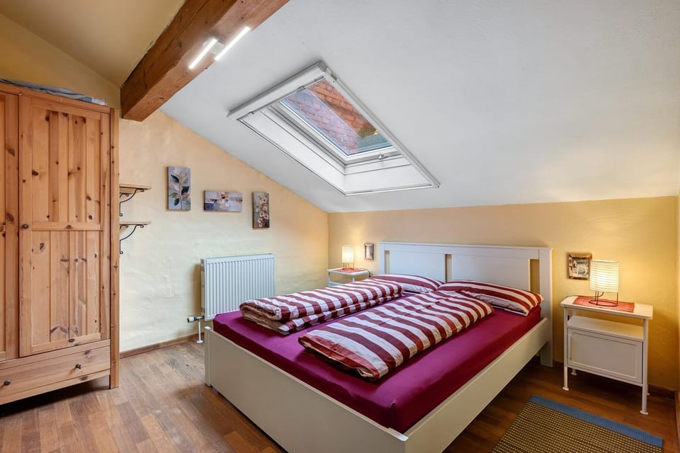 Property building, Living room, Bedroom