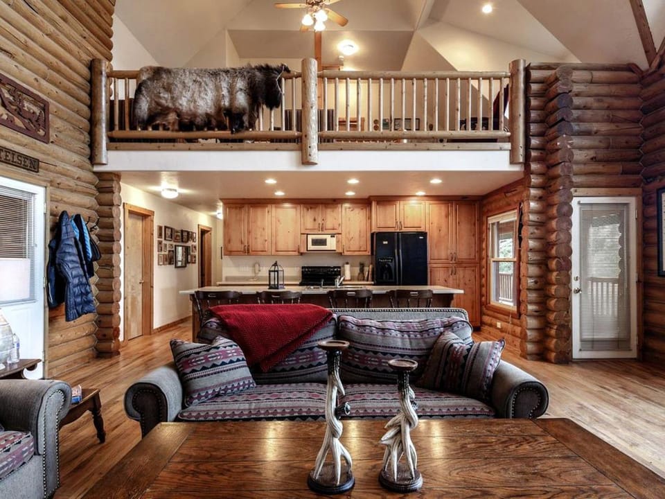 Waterfront Log Cabin Rental with Wood-Burning Stove near Salt Lake City, Utah Cabin in Utah