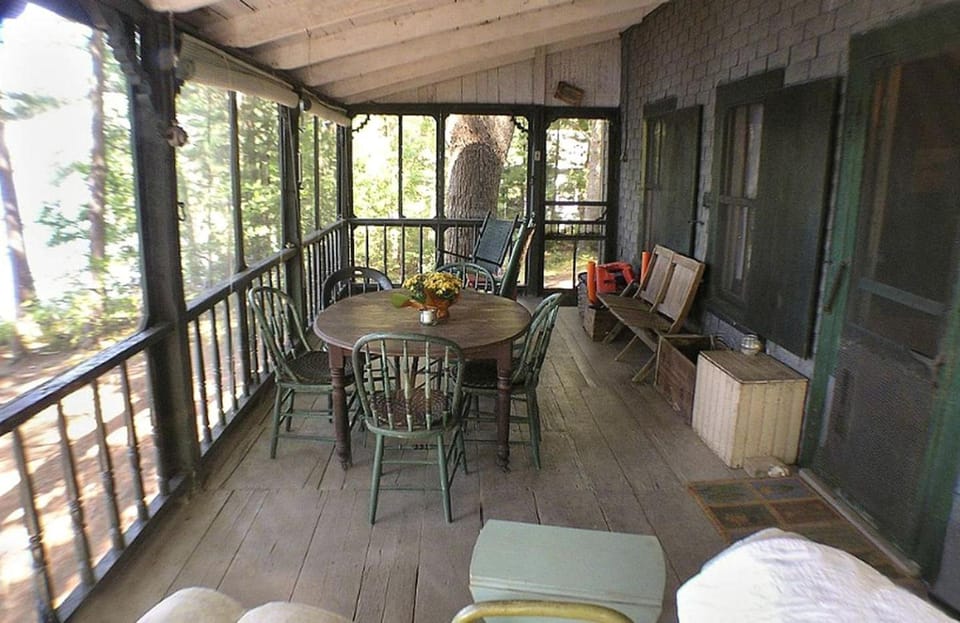 Rustic Lakefront Cabin Rental with Dock on Bauneg Beg Lake near Portland, Maine Cabin in Sanford
