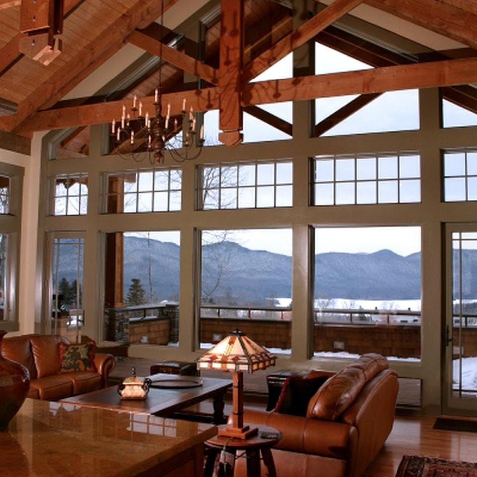 Cabin with Five Fireplaces and Luxurious Amenities for a Getaway to Chittenden, Vermont Cabin in Chittenden