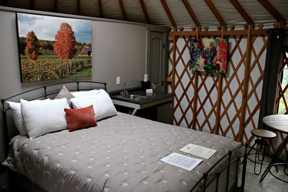 Fantastic Yurt Accommodation for a Glamping Getaway on Seneca Lake in New York House in Seneca Lake