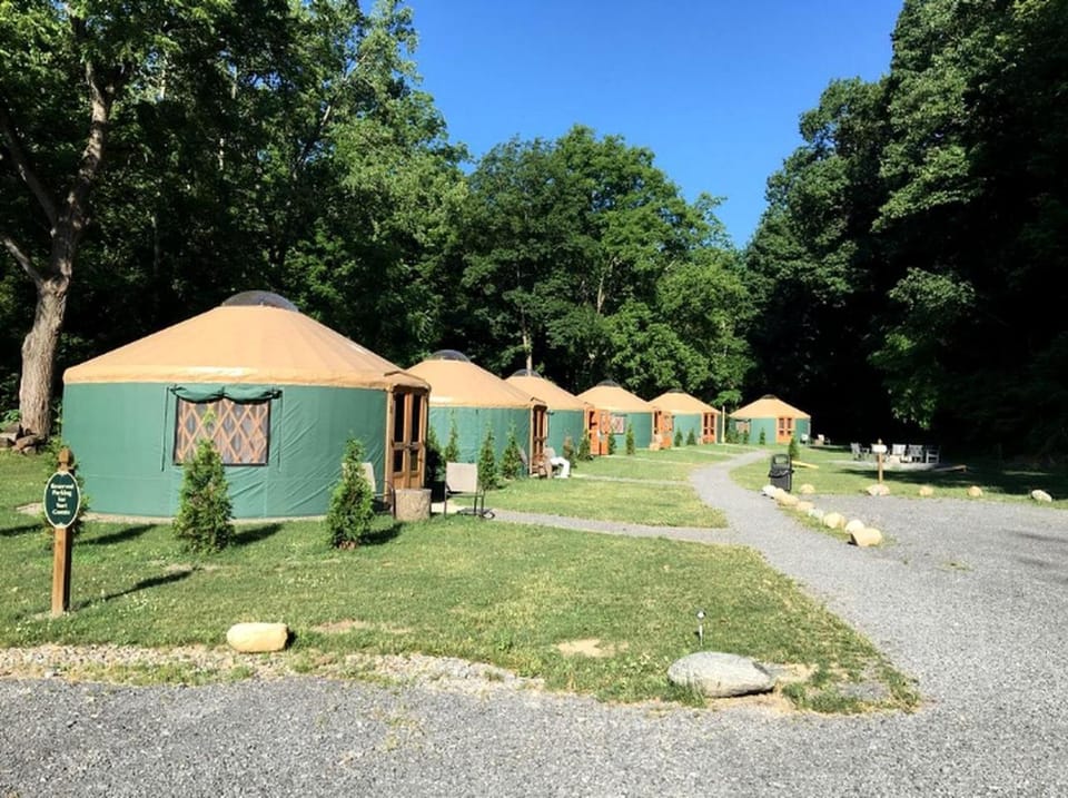 Fantastic Yurt Accommodation for a Glamping Getaway on Seneca Lake in New York House in Seneca Lake