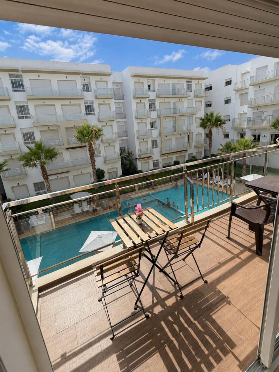 Elegant Pool-View Apartment with Private Balcony Apartment in Bouznika