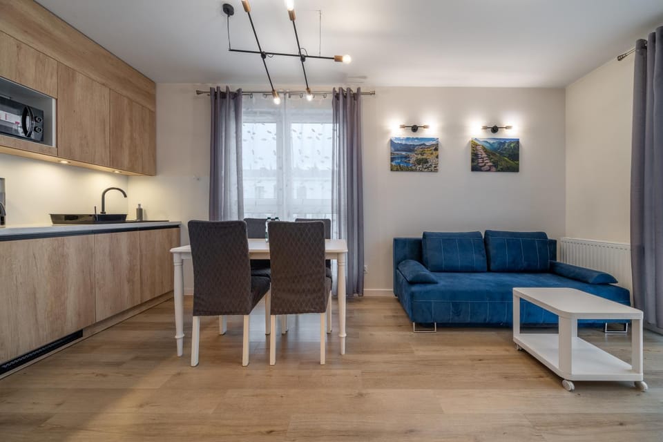 Kitchen or kitchenette, Living room, Seating area, Dining area, stove