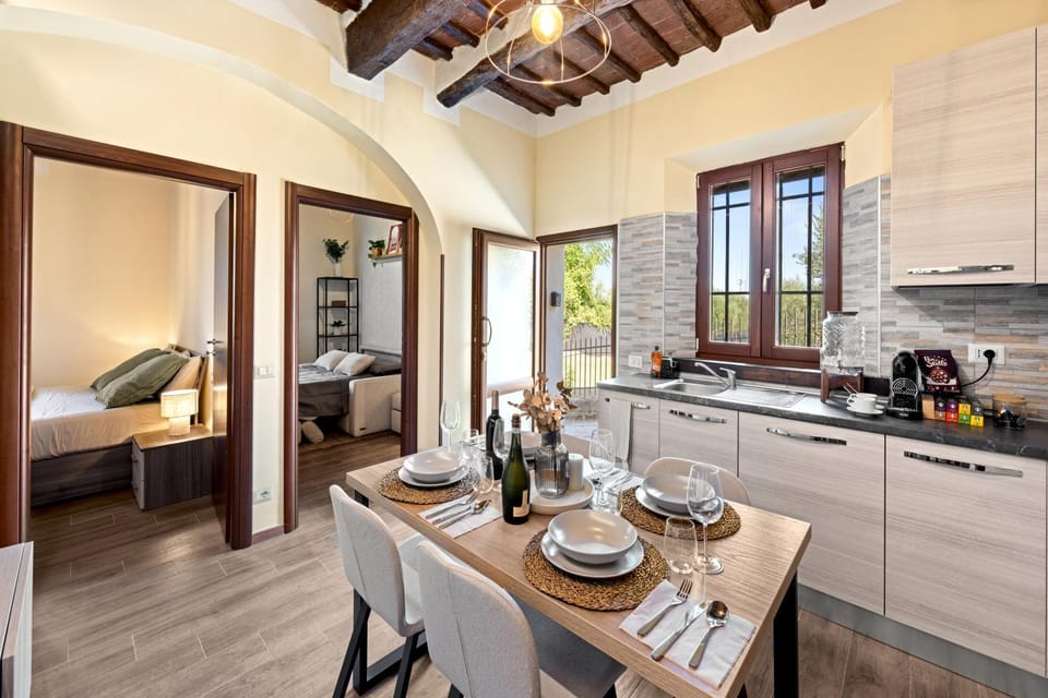 Living room, Communal kitchen