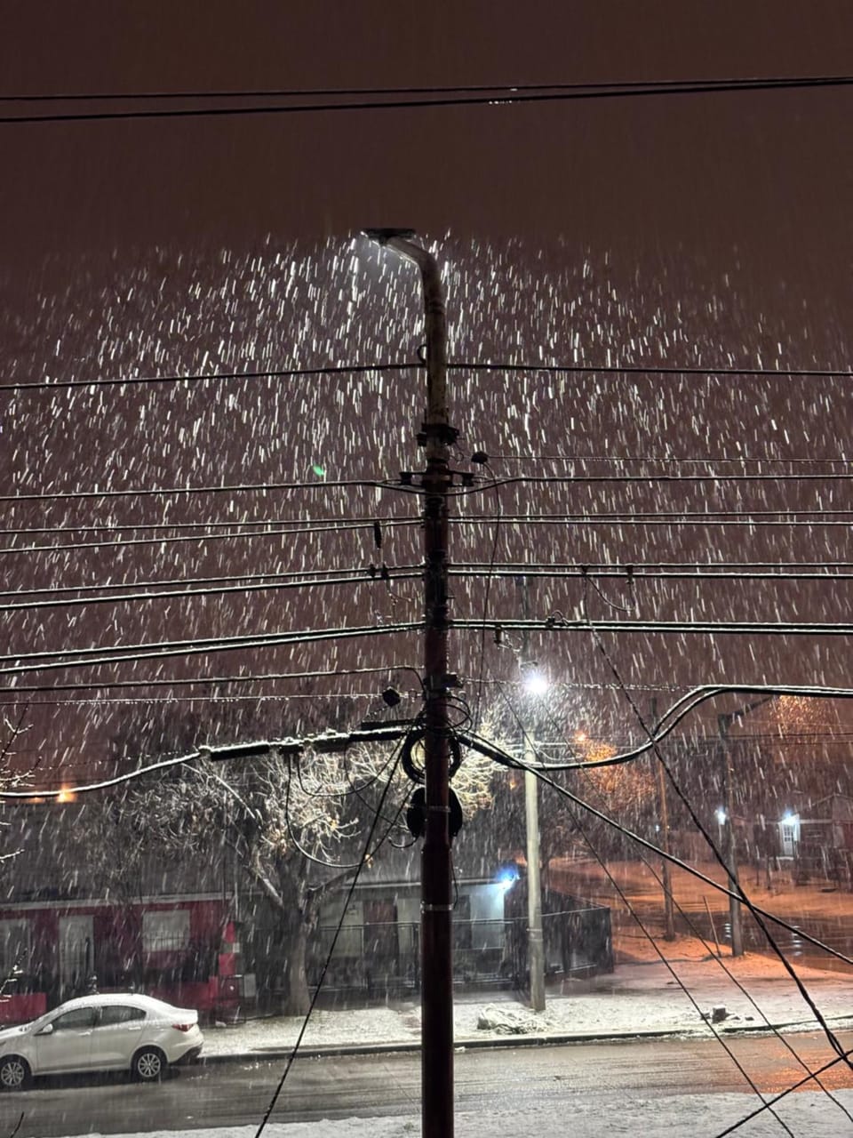 Night, Winter, Street view