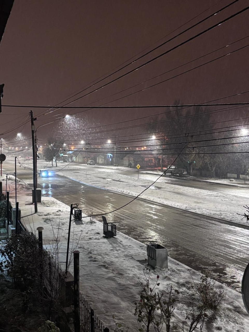 Night, Neighbourhood, Winter, Street view