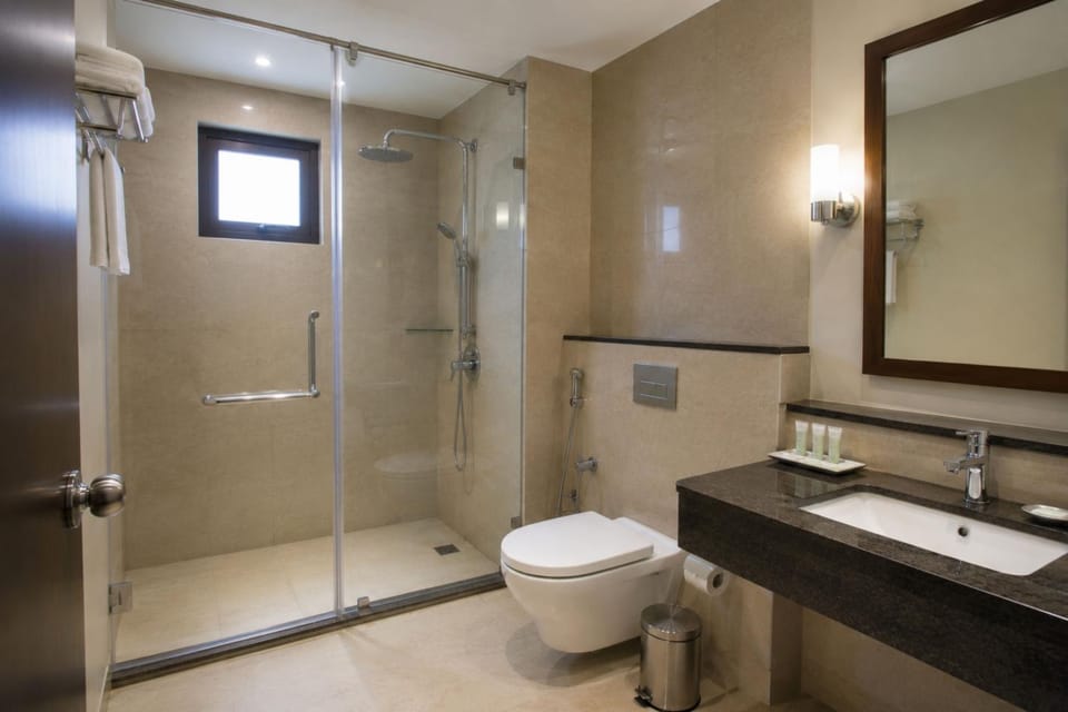 Shower, Toilet, Bathroom, towels