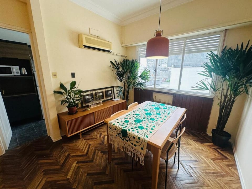 Dining area, air conditioner