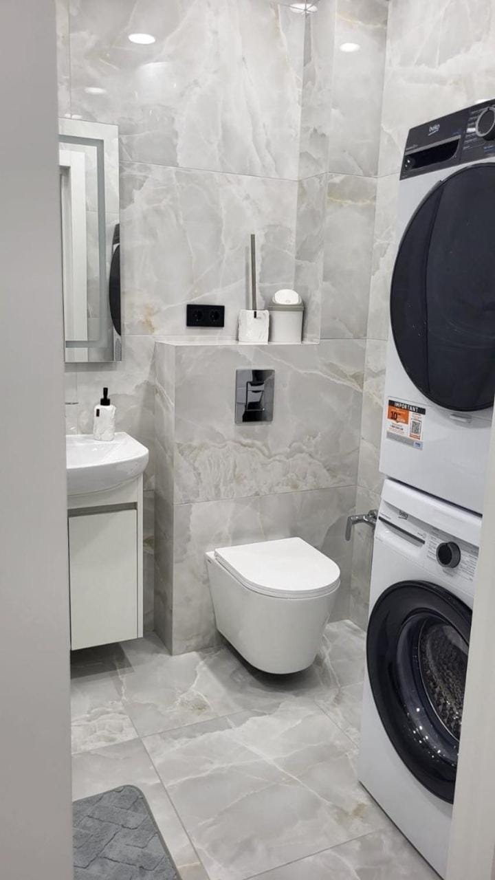 Toilet, washing machine