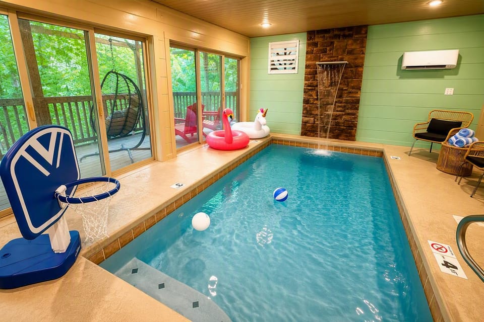 Natural landscape, View (from property/room), Swimming pool, children, air conditioner