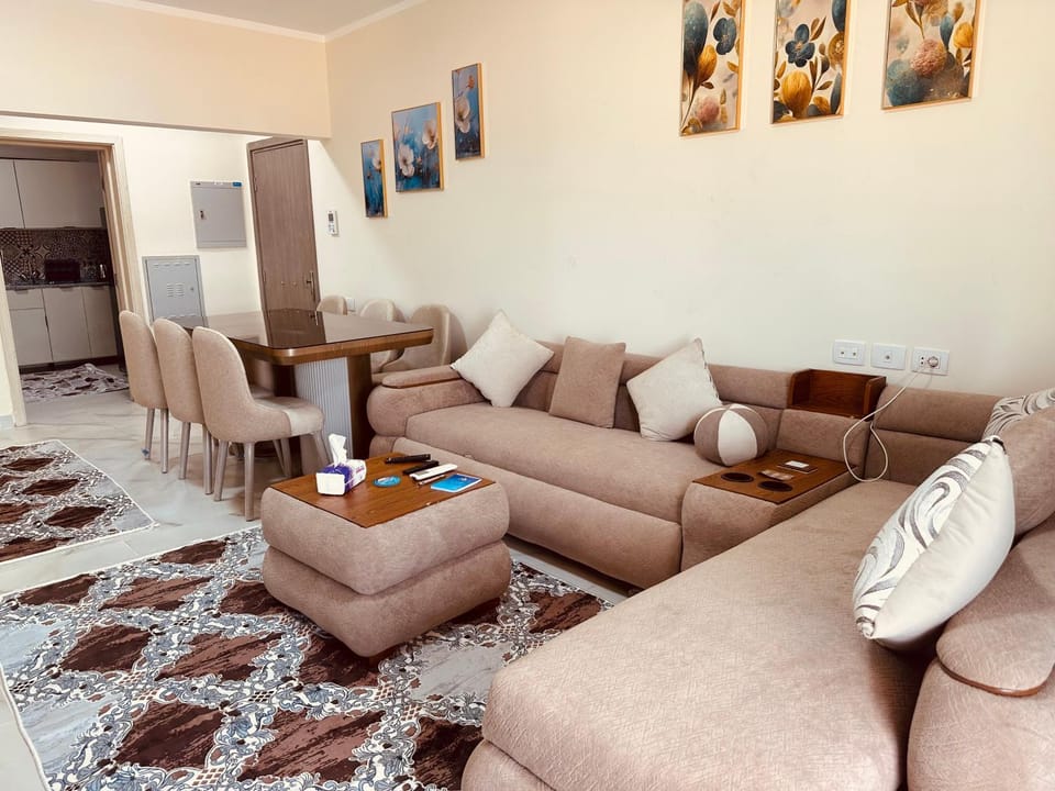 Luxury 2BR Downtown New Alamein Beach Pool Apartment in Egypt