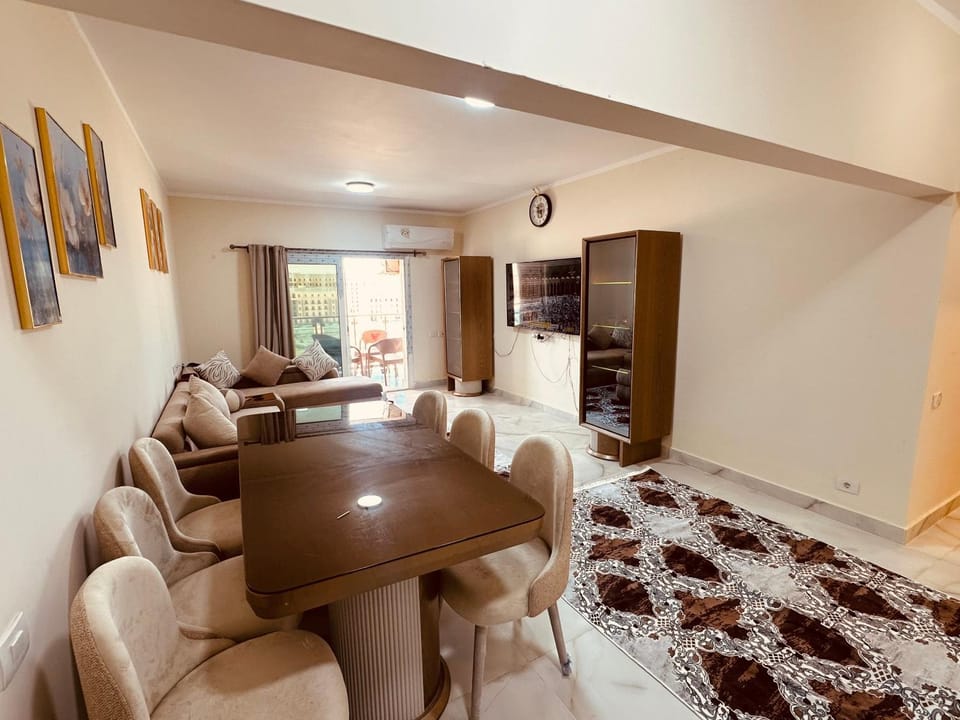 Luxury 2BR Downtown New Alamein Beach Pool Apartment in Egypt