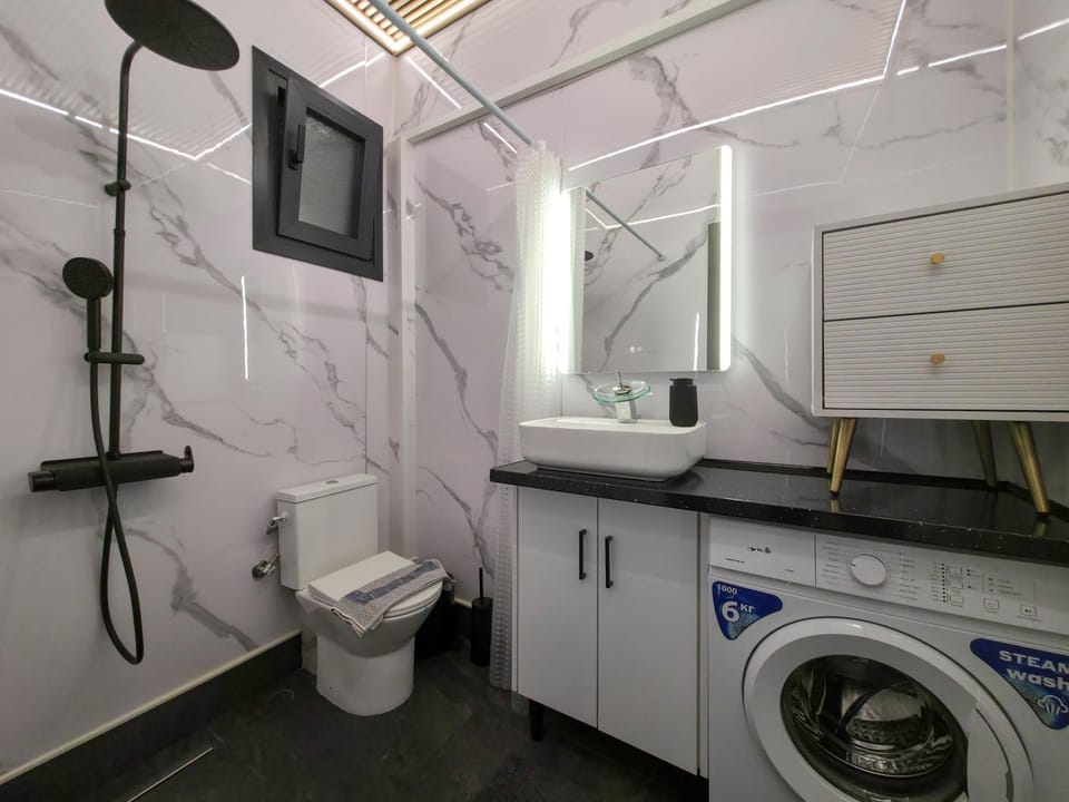 Shower, Toilet, Bathroom, washing machine
