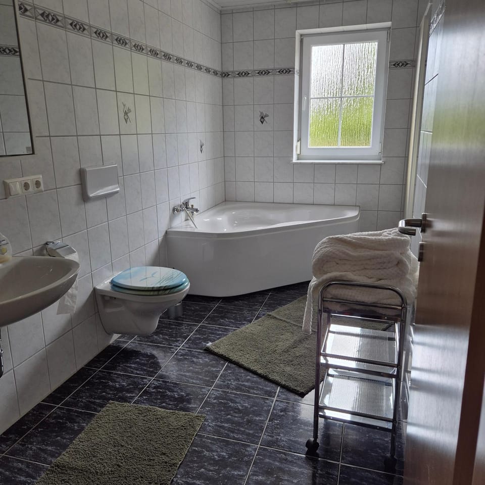 Bathroom, Living room