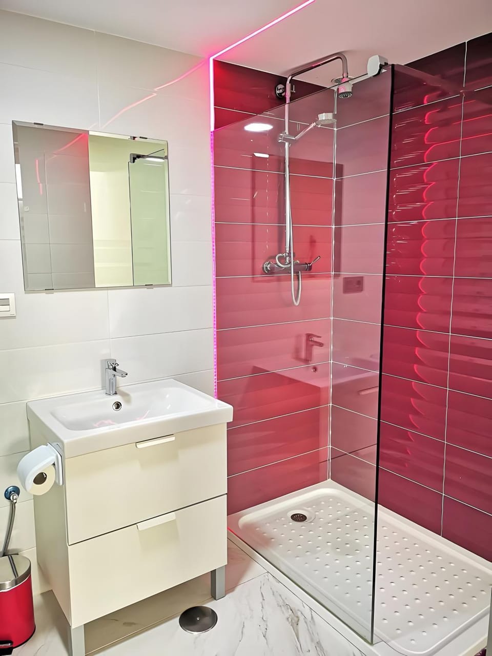 Bathroom, Living room