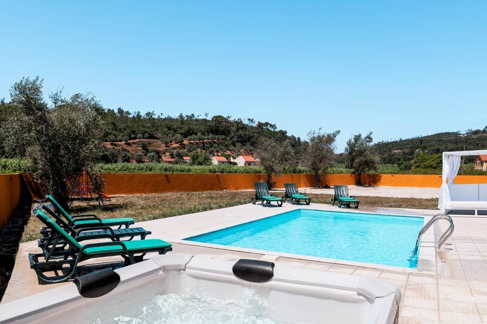 Property building, Living room, Swimming pool
